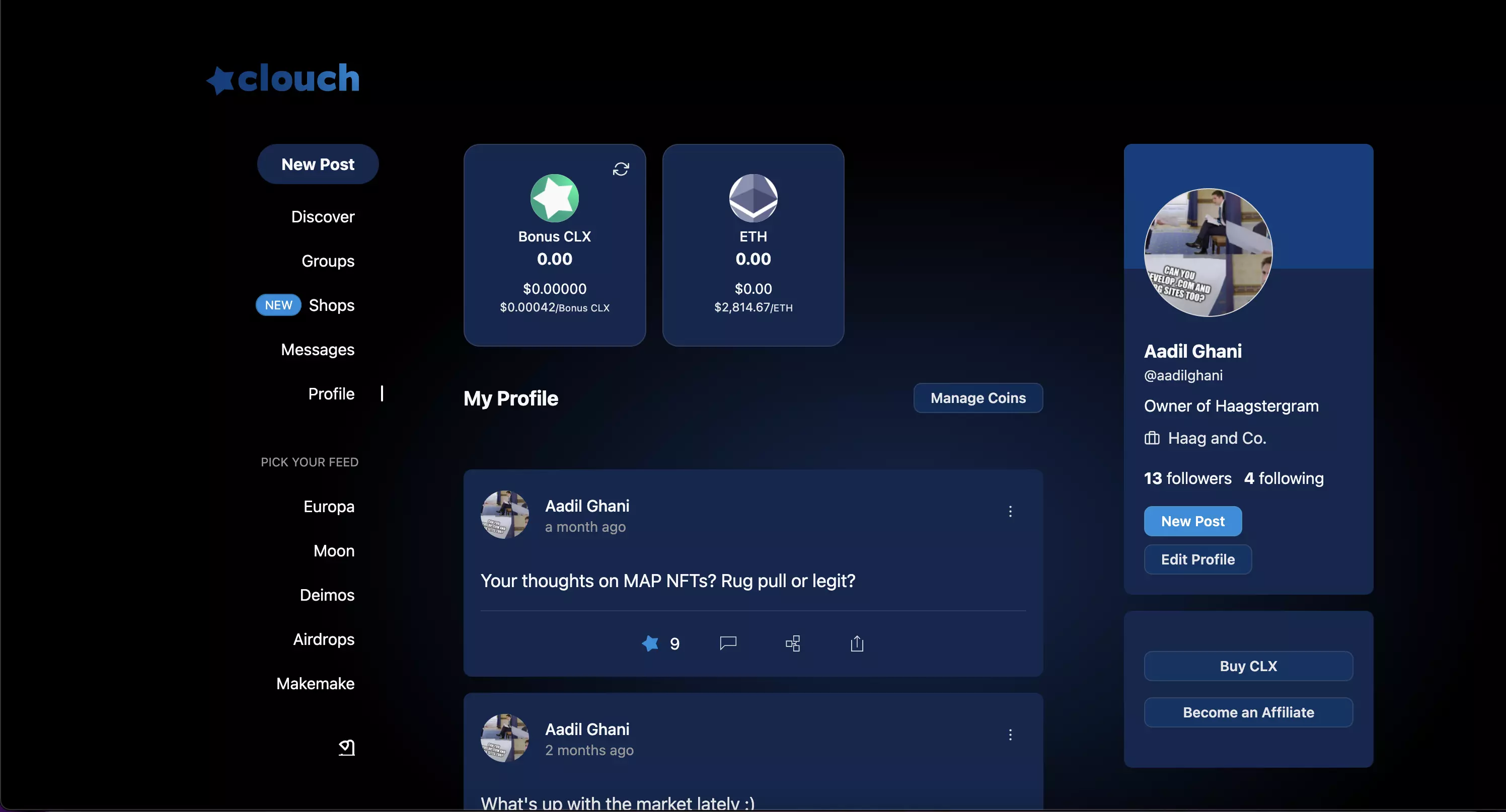 Clouch project preview